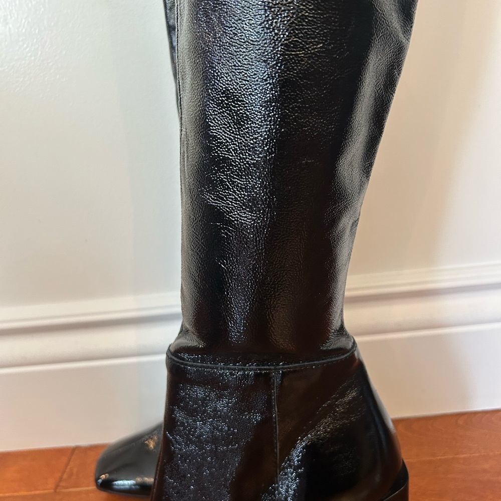 L'INTERVALLE Black Patent Over-the-Knee Boots - Picture 3 of 13